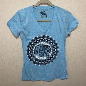 Bitter Sweet Women’s Short Sleeved Top Size M Blue